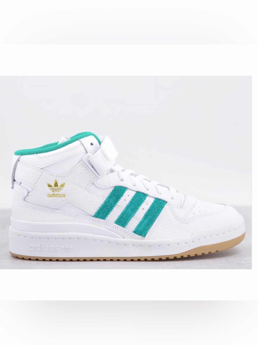 NWT MEN’S Adidas Forum Mid White Teal